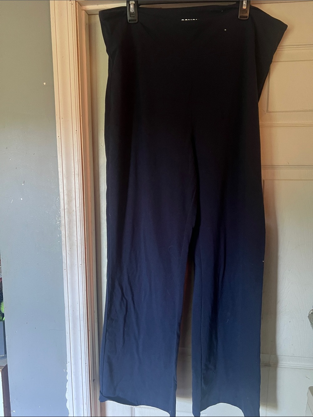 Sonoma Navy High-Waist Wide-Leg Pants